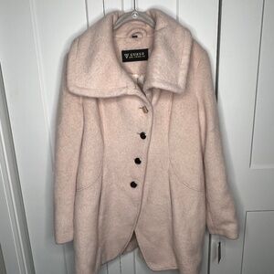 Guess LA Los Angeles Blush Wool Blend Pea Coat NWT Women’s Size XL